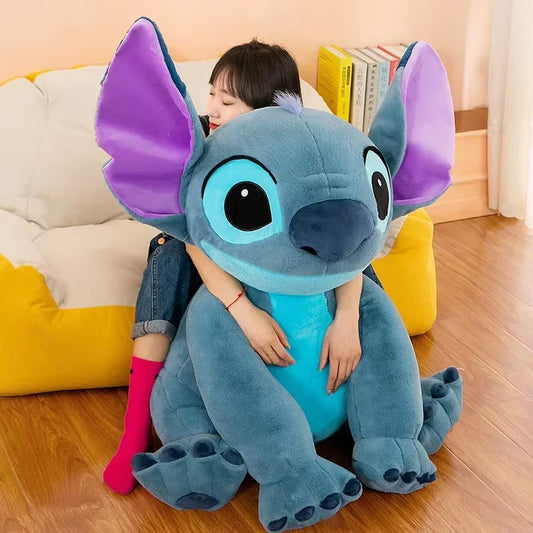 80Cm Large Size Disney Lilo & Stitch Soft Stuffed Plush Toy Cute Stitch Doll Kawaii Room Decor Pillow Dolls Girls Kids Xmas Gift