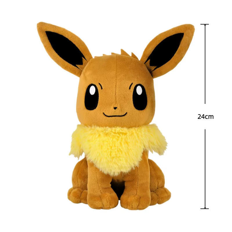 Pokemon Eevee Plush Toys Stuffed Animal Soft Flareon Doll for Kids Collection Adorably Anime Peripheral Room Decor Xmas Gifts