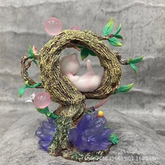 New 15Cm Pokemon Mewtwo Anime Figure Gk Cute Mew Luminescent Manga Statue Pvc Action Figurine Collectible Model Toy Gift