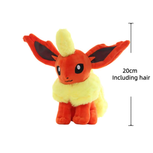 Pokemon Eevee Plush Toys Stuffed Animal Soft Flareon Doll for Kids Collection Adorably Anime Peripheral Room Decor Xmas Gifts