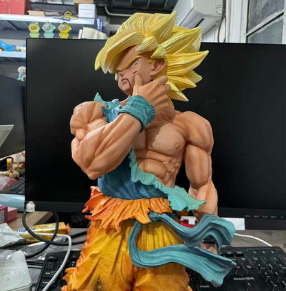 Figurine Son Goku Dragon Ball Z – Super Saiyan – Statue PVC 38 cm – Collector avec Base