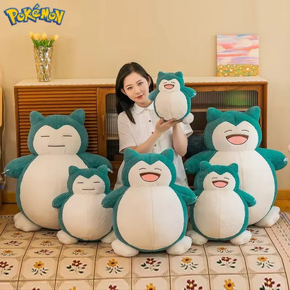 30/45/60CM Big Size Pokémon Cute Snorlax Plush Toy Cartoon Anime Plushies Peluche Home Decor Sleeping Pillow Children Toy Gift