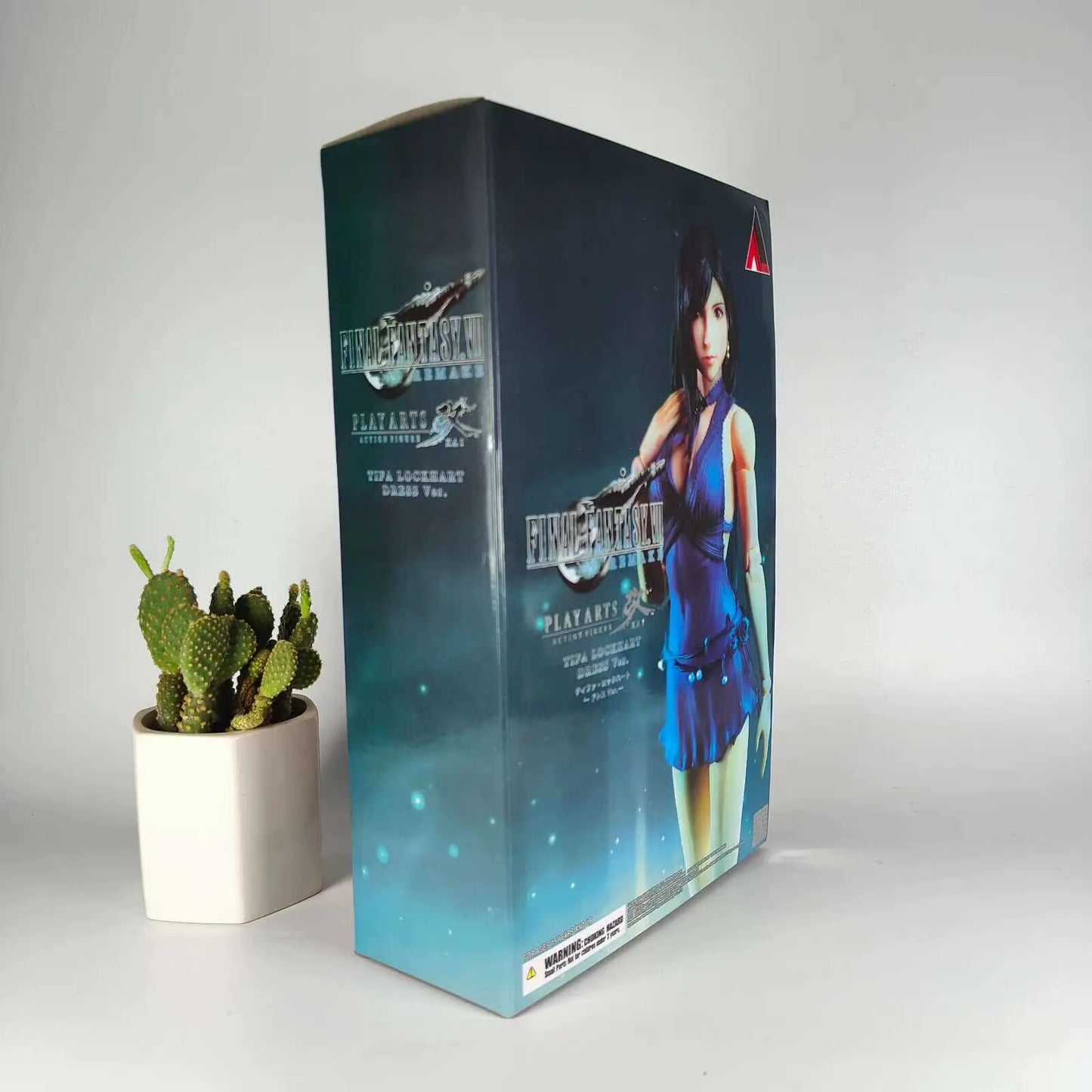 Kai PLAY ARTS Final Fantasy VII Remake Tifa Lockhart Purple Dress PVC Action Figure Toy Model Cool Doll for Friends Desk Decor