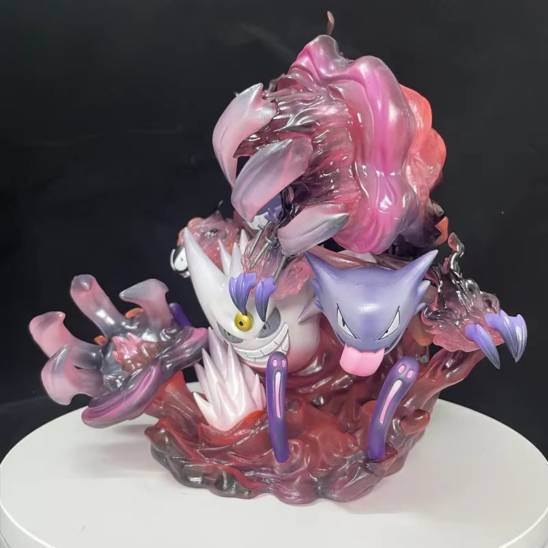New 29Cm Pokémon Gengar Anime Figure Model Fantasy House Evolutionary Group Version Desktop Decoration Collection Gift Toys Kids