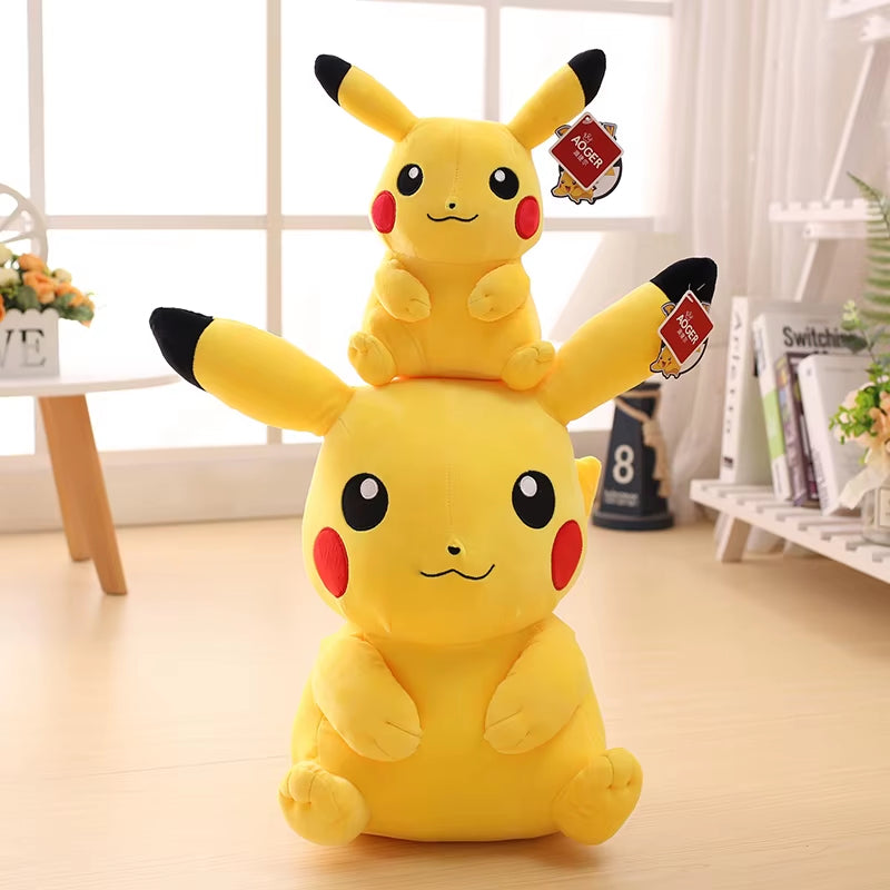 Big Size Pikachu Plushies Doll Anime Pokemon Kawaii Pikachu Stuffed Plush Toys Soft High Quality Fill Xmas Gifts for Children