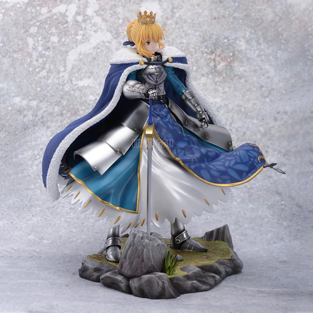 27Cm Fate/Stay Night Altria Pendragon Deluxe Edition FGO 1/7 Japanese Anime PVC Action Figure Toy Game Collectible Model Doll