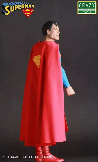 In Stock CRAZY TOYS 1/6 Scale Men Soldier Red Cloak Super Hero Blue Cloak Bat Masked Hero Full Set 12Inch Action Figure Gifts