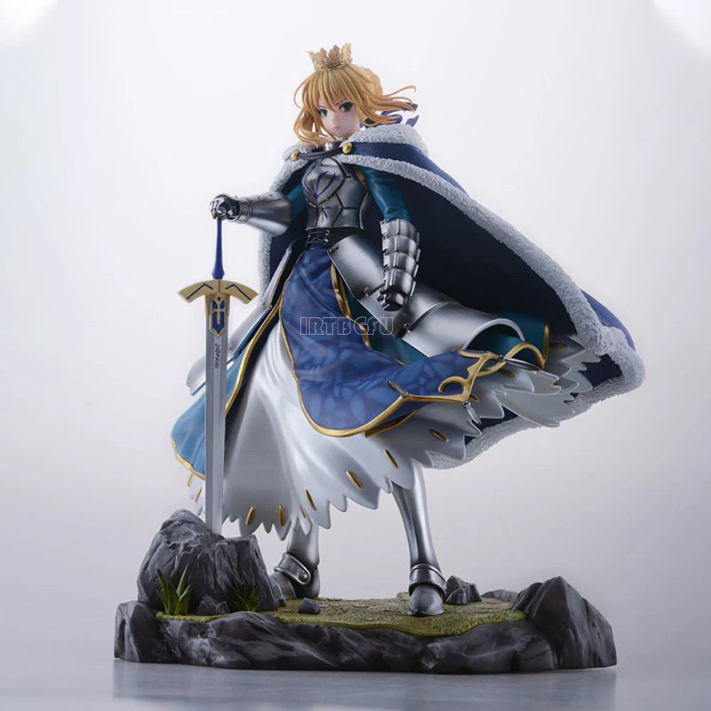 27Cm Fate/Stay Night Altria Pendragon Deluxe Edition FGO 1/7 Japanese Anime PVC Action Figure Toy Game Collectible Model Doll