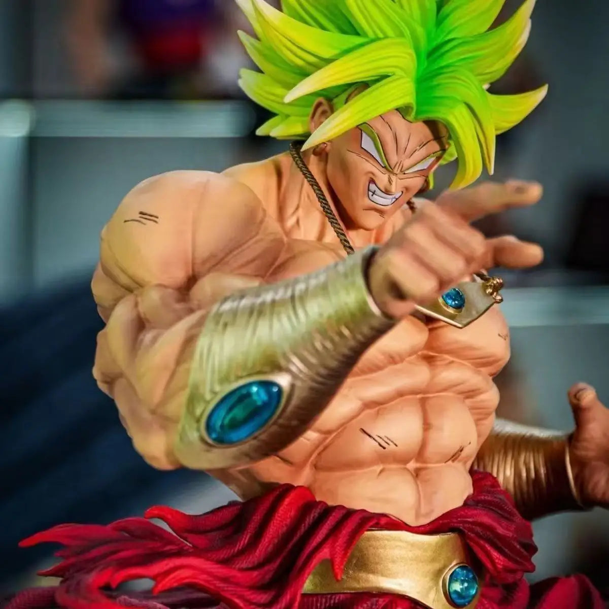 Ck&Jt Statue Dragon Ball Z Broly Figure Ssj3 Broly Super Saiyan PVC Action Figures 50Cm/19.69Inch Collection Mode Toys Gifts