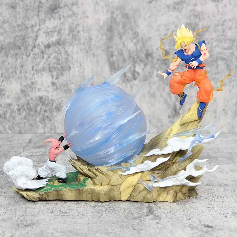 21Cm/8.2Inch Dragon Ball Z Doll Vs Goku Super Saiyan Spirit Bomb PVC Action Figure Collection Decoration Ornaments Toys Gift