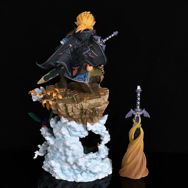 38CM the Legend of Zelda Figure Link Figures Statue Anime Periphery Model Dolls Desk Decoration Kids Toy New Year Gifts