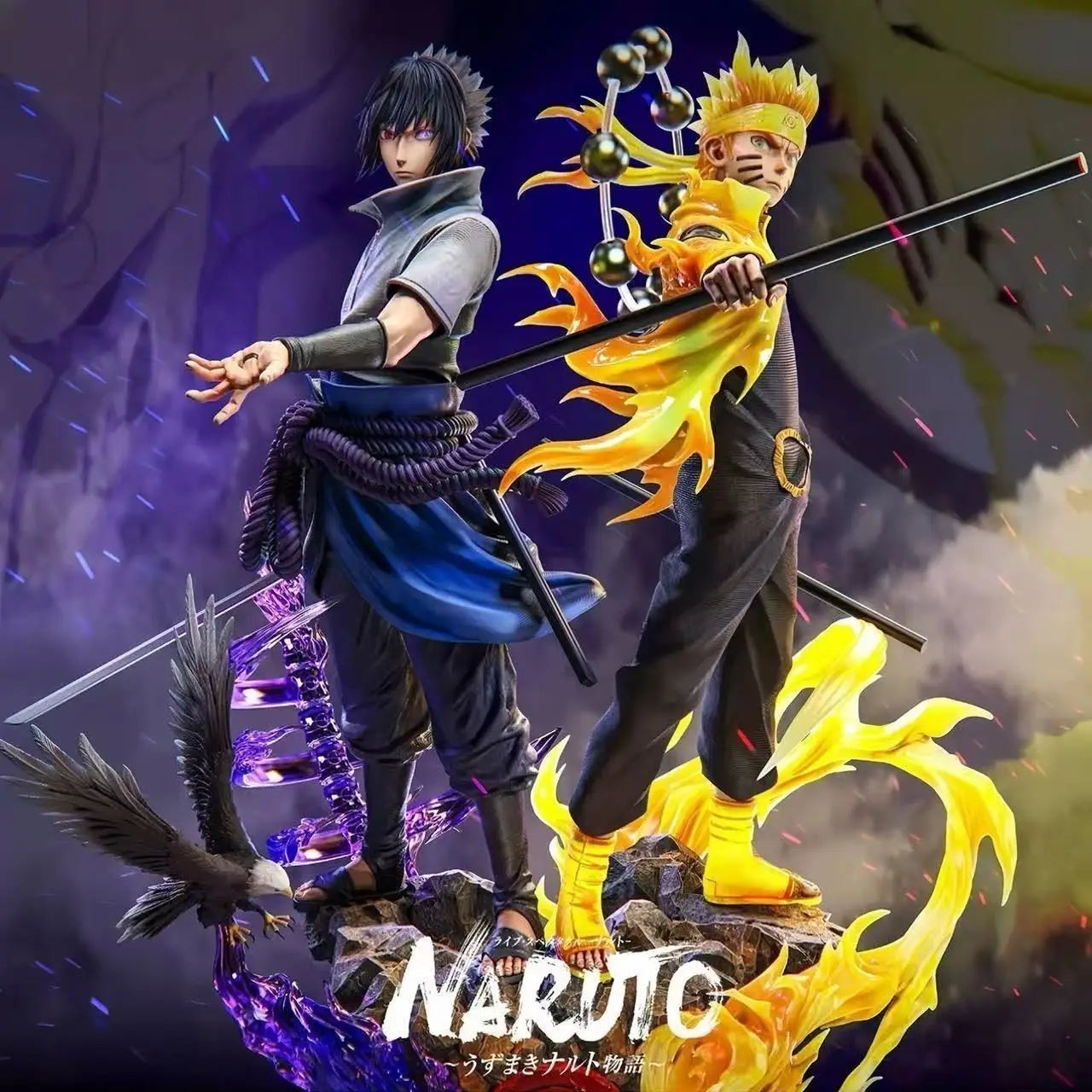 Naruto & Sasuke – Figurine Premium 32cm PVC Naruto Shippuden