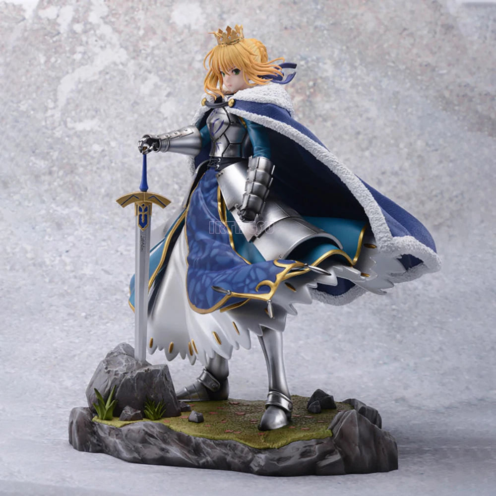 27Cm Fate/Stay Night Altria Pendragon Deluxe Edition FGO 1/7 Japanese Anime PVC Action Figure Toy Game Collectible Model Doll