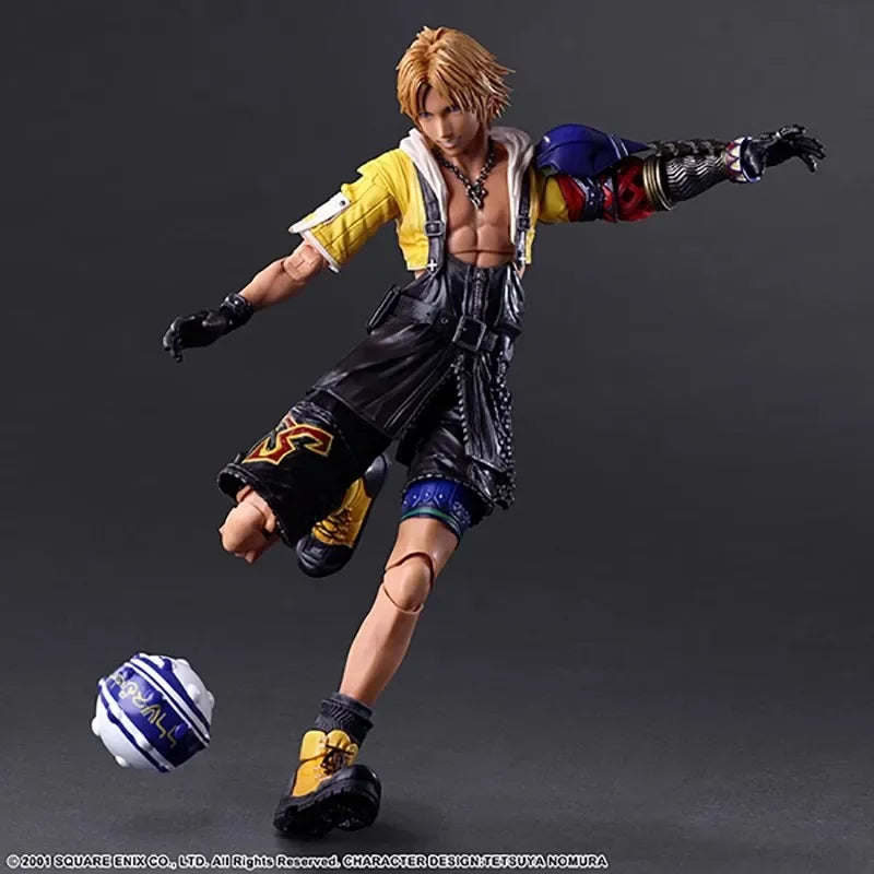 25CM NEW Anime Play Arts TIDUS Final Fantasy X Pvc Action Figure Collection Desk Decor Model Toys Doll Kids Birthday Gift