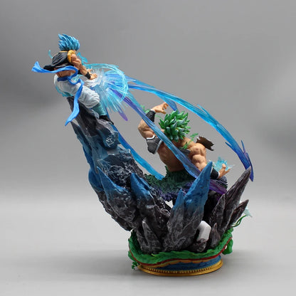 19.5Cm Dragon Ball Figure Broly Vs Gogeta Figures Super Saiyan Broli Anime Figurine Pvc Collection Model Statue Kids Toy Gifts