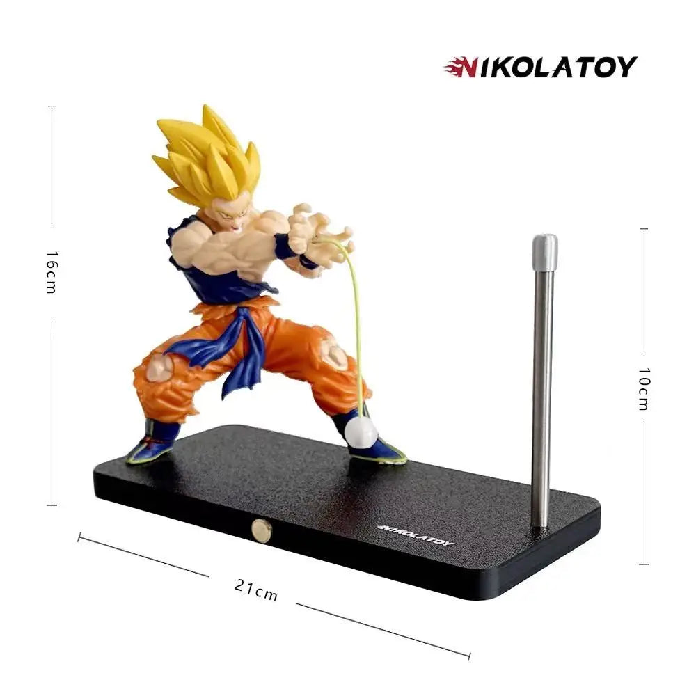 In Stock Nikolatoy Dragon Ball Son Goku Kame Hame Ha Night Touch Magnetic Lamp Model Ornament Anime Peripheral Toys Gifts
