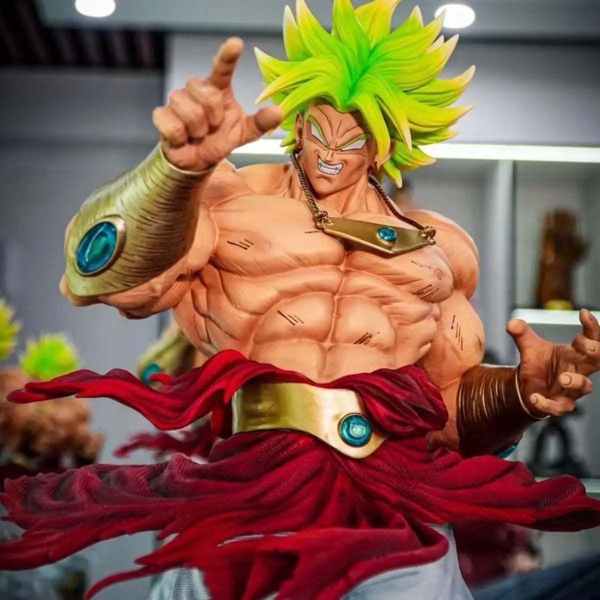 Ck&Jt Statue Dragon Ball Z Broly Figure Ssj3 Broly Super Saiyan PVC Action Figures 50Cm/19.69Inch Collection Mode Toys Gifts