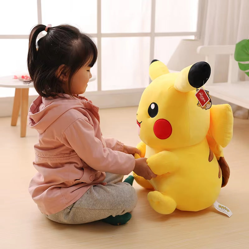 Big Size Pikachu Plushies Doll Anime Pokemon Kawaii Pikachu Stuffed Plush Toys Soft High Quality Fill Xmas Gifts for Children