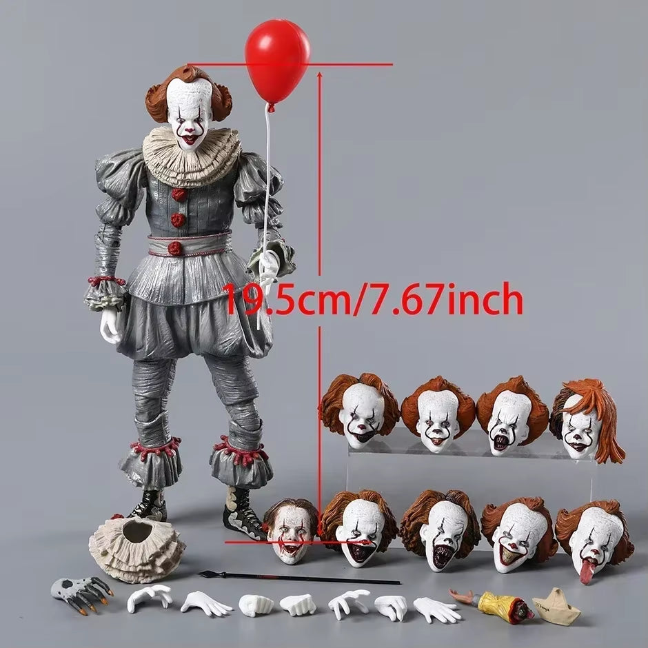 NECA Horror Movie Many Faces of Clown Action Figure PVC Collection Model Toys Gift