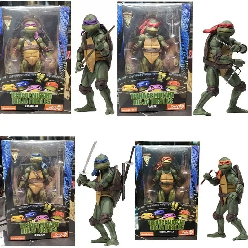 Figurines Tortues Ninja TMNT – 18 cm – Michelangelo Leonardo Raphael Donatello
