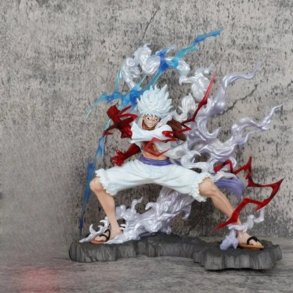 Figurine Luffy Gear 5 One Piece – 25 cm – Statue PVC Collection Anime