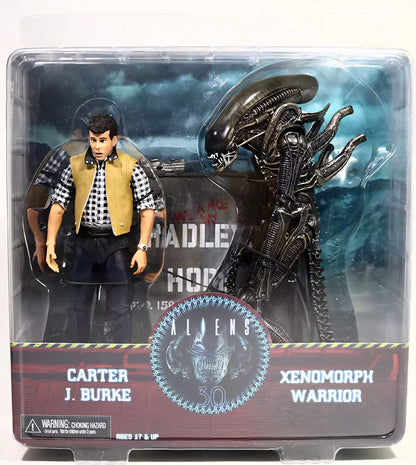 Figurines NECA Alien Hadley’s Hope – Carter J. Burke & Xenomorph Warrior – 7”