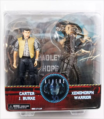 Figurines NECA Alien Hadley’s Hope – Carter J. Burke & Xenomorph Warrior – 7”