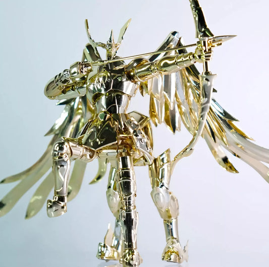 Figurine Aiolos du Sagittaire Saint Seiya – 18 cm – Chevalier d’Or 24K Collection